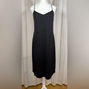 Express Black Midi Slip Dress